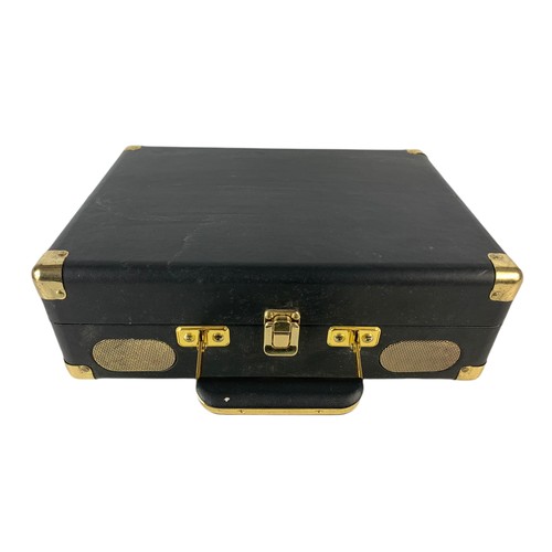 316 - Small GPO turntable in a brass bound case. 36x26x13cm