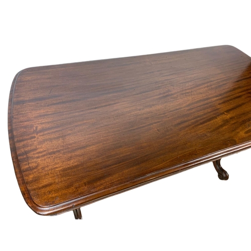 1065 - Victorian mahogany coffee table. 106x52.5x55cm