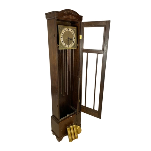 1068 - Early 20th century walnut long case clock. Circa 1930’s. 42/21/172cn.