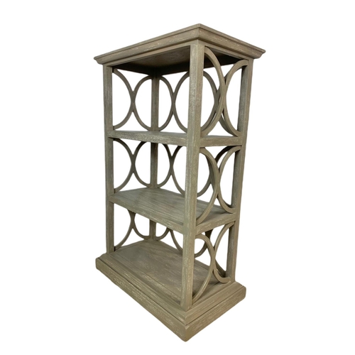 1105 - Modern Shabby Chic shelving unit with matching side table. Shelving unit. 68x40x106.5cm