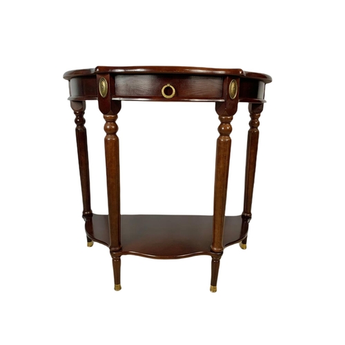 1139 - Mahogany hall table with drawer. 79x40x76cm