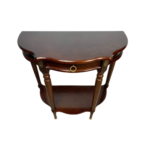 1139 - Mahogany hall table with drawer. 79x40x76cm