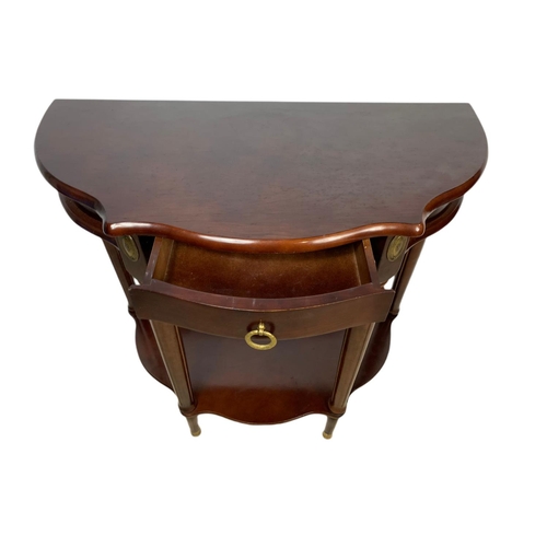 1139 - Mahogany hall table with drawer. 79x40x76cm