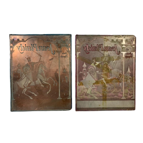 323 - 4 late 19th century copper printing plates. 19/23cm