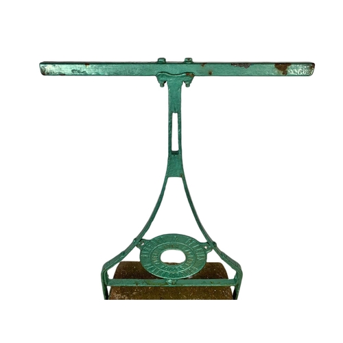 331 - Large vintage garden roller. 126cm