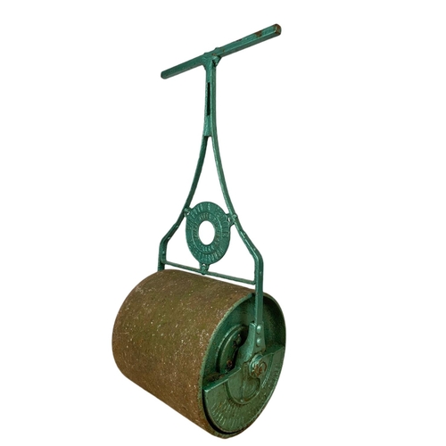 331 - Large vintage garden roller. 126cm