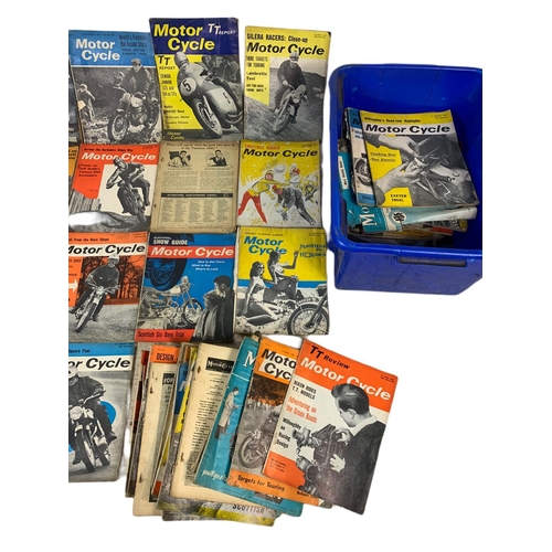 348 - Large quantity of vintage motorcycle magazines