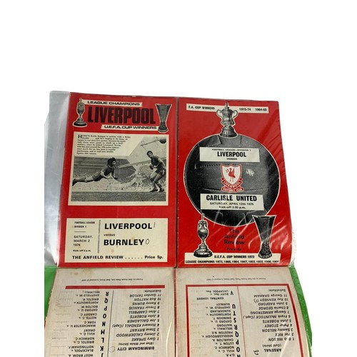 318 - Large quantity of vintage 1960’s/70’s mostly Liverpool FC football programmes