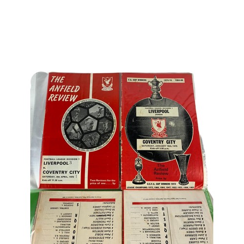 318 - Large quantity of vintage 1960’s/70’s mostly Liverpool FC football programmes