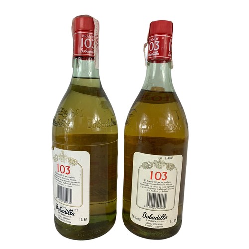 359 - 2 1litre bottles of Bobadilla brandy