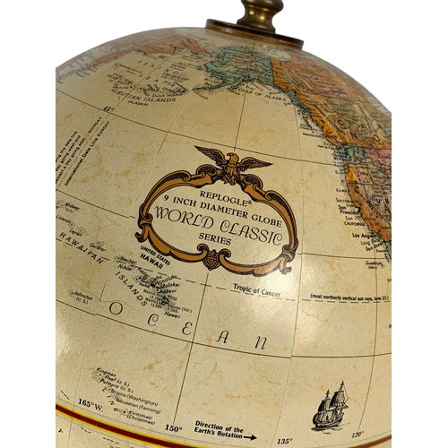 362 - Replogle globe. World Classic Series. Height 43cm. 9 inches diameter