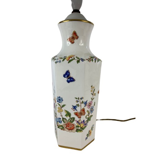 520 - Large Aynsley pottery lamp. 62cm