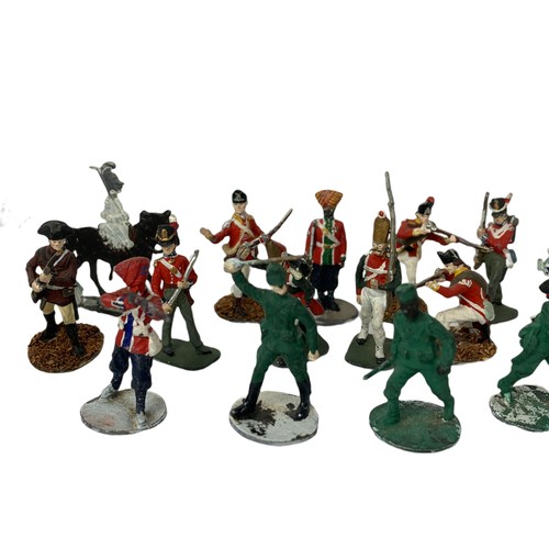 203e - Quantity of miniature lead model soldiers.