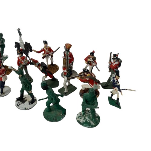 203e - Quantity of miniature lead model soldiers.