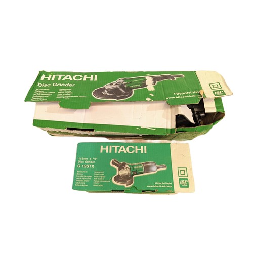 386 - 2 new Hitachi disc grinders in box