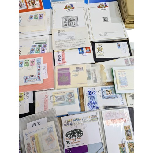 712 - Very large quantity of unopened first day covers and stamps.