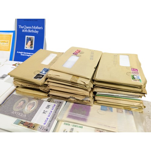 712 - Very large quantity of unopened first day covers and stamps.