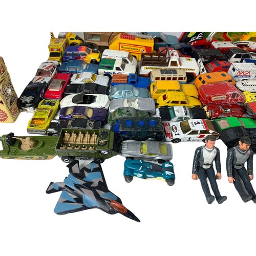 203h - Quantity of model cars. Mostly Corgi and Matchbox.