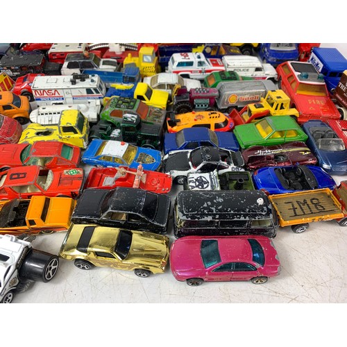 203h - Quantity of model cars. Mostly Corgi and Matchbox.