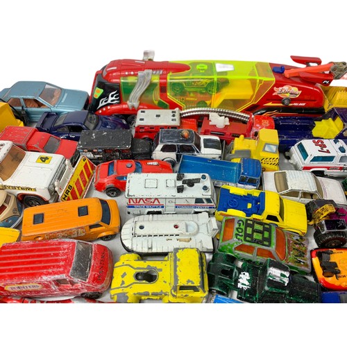 203h - Quantity of model cars. Mostly Corgi and Matchbox.