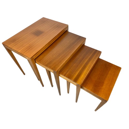 993 - Richard Hornby teak mid century nest of 4 tables.