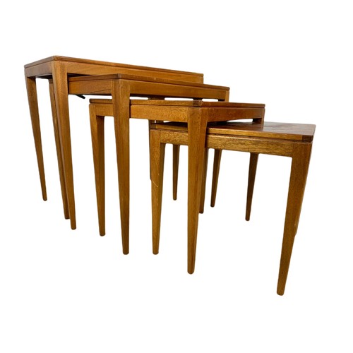 993 - Richard Hornby teak mid century nest of 4 tables.