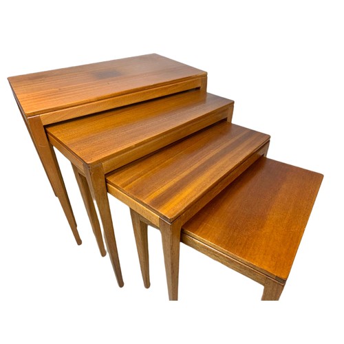 993 - Richard Hornby teak mid century nest of 4 tables.