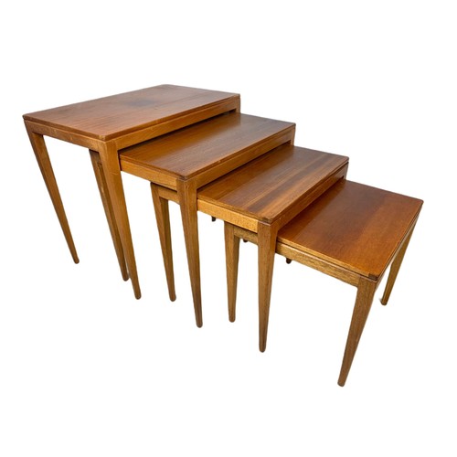 993 - Richard Hornby teak mid century nest of 4 tables.