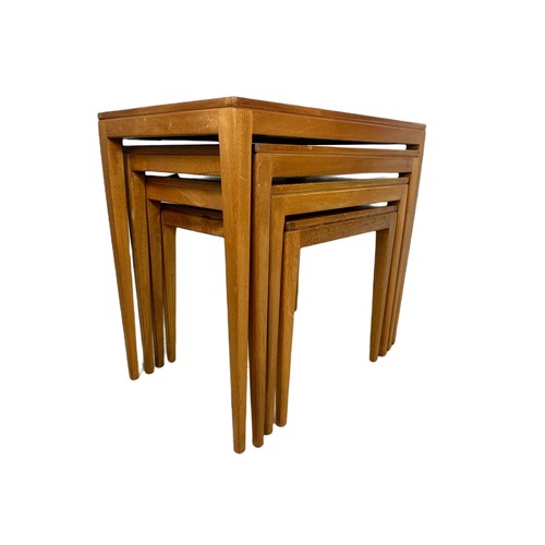 993 - Richard Hornby teak mid century nest of 4 tables.