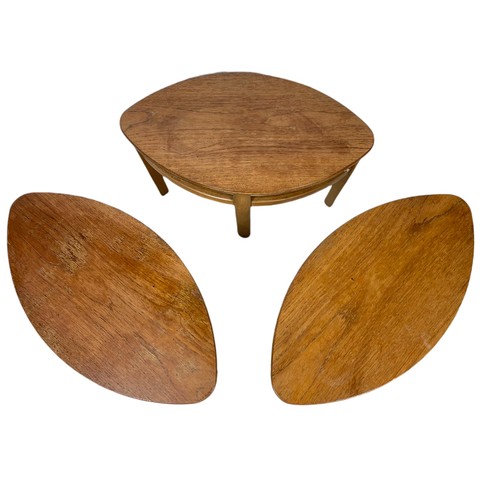 1004 - Nathan teak mid century trinity nest of tables/coffee table. 82x51.5cm