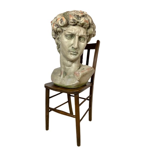 369 - Large bust of David. 59cm.