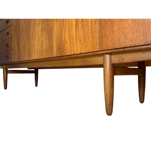 969 - Swedish teak mid century sideboard. 198x47x79cm