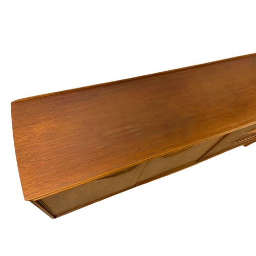 973 - Teak mid century sideboard by William Lawrence. 192.5x43x73.5cm