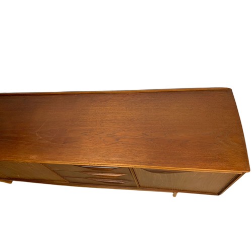 973 - Teak mid century sideboard by William Lawrence. 192.5x43x73.5cm