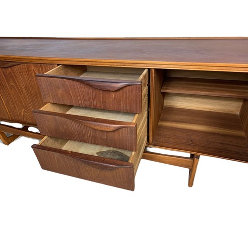 973 - Teak mid century sideboard by William Lawrence. 192.5x43x73.5cm