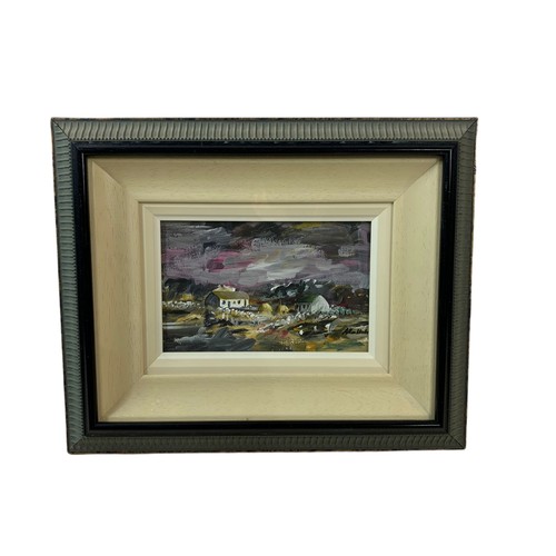 572 - 2 Allan Kirk oil paintings in a shadow box frame. 41/33cm