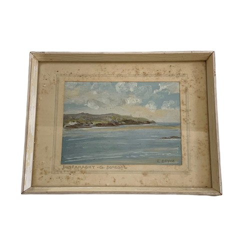 630 - 2 oil paintings by E. Bryce and Nora Colton and 2 early 20th century gilt framed prints. Largest 28/... 