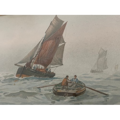 629 - G. S. Walters watercolour painting. 64/32cm