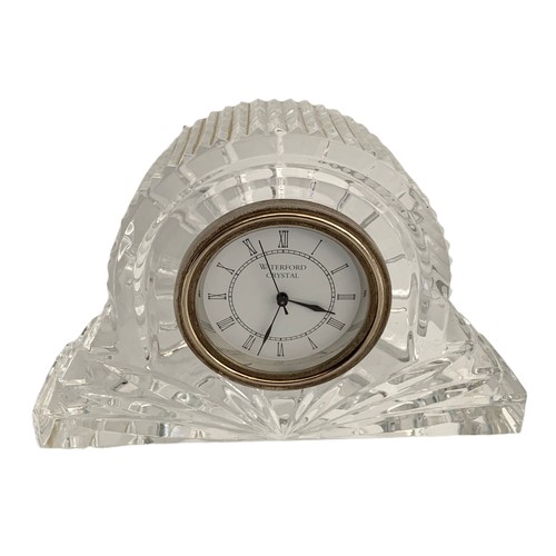 599 - Waterford Crystal clock. 18/13cm