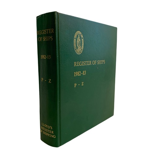 625 - 3 books on Register Of Ships 1982-83. 25/7/29cm