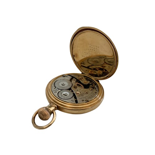 650h - A.W.W Co Waltham Mass rolled gold pocket watch