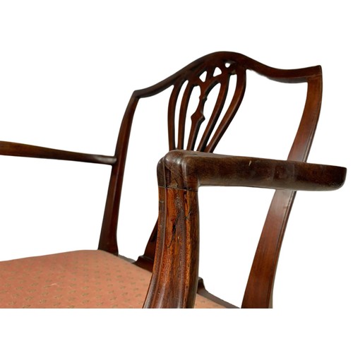 1096 - Georgian mahogany armchair