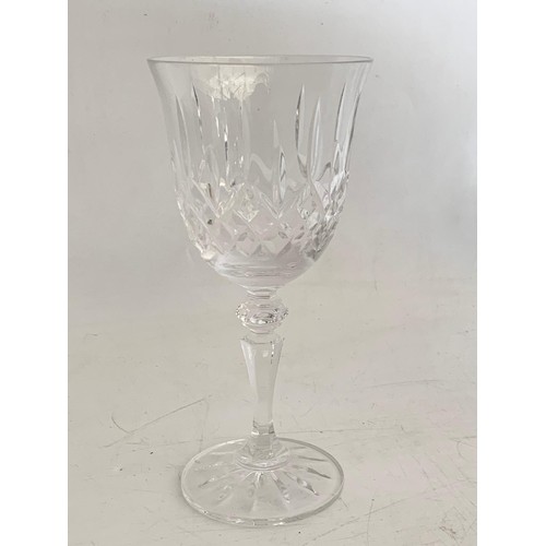 602 - 2 sets of crystal glasses.