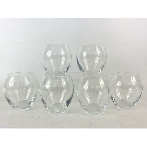 458 - Set of 6 Galway Crystal glasses. 11cm