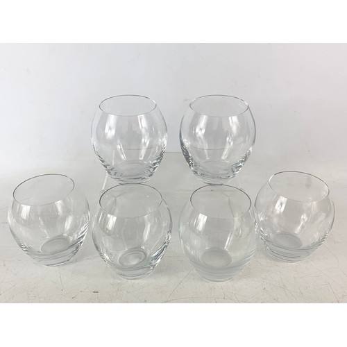 458 - Set of 6 Galway Crystal glasses. 11cm