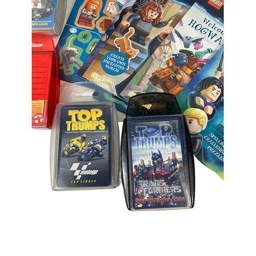 143b - Top Trumps collectible cards and Harry Potter LEGO playbooks