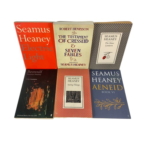 283a - 7, 1st edition Seamus Heaney books.