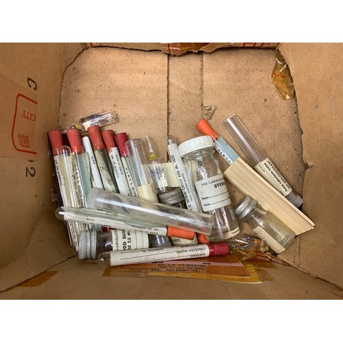 104d - Vintage medicine boxes and medical needles etc.