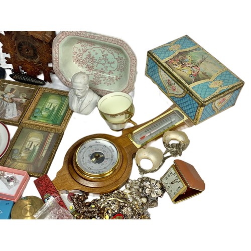 778 - Quantity of vintage costume jewellery, vintage and Victorian pottery etc.