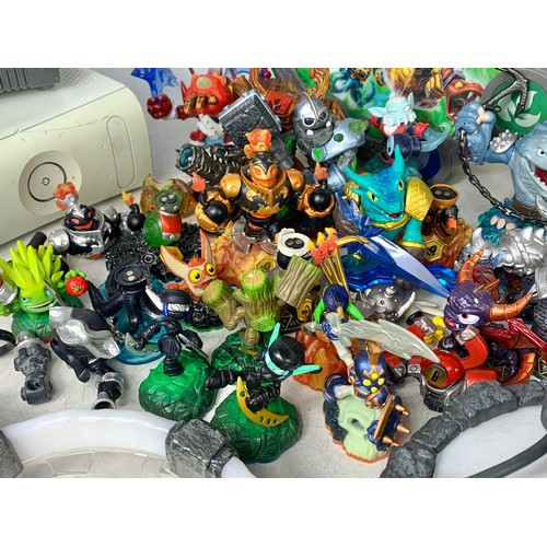 203L - Skylanders Swap Force with XBOX with leads and figures.